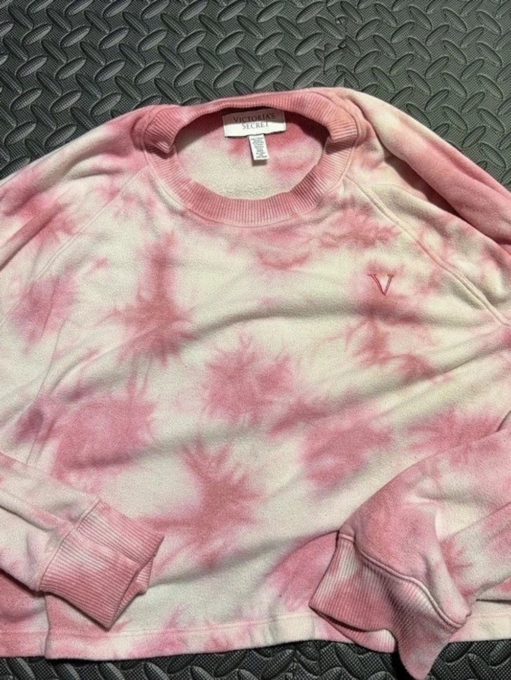 Victoria's Secret Pink & White Tie-Dye Sweatshirt XL